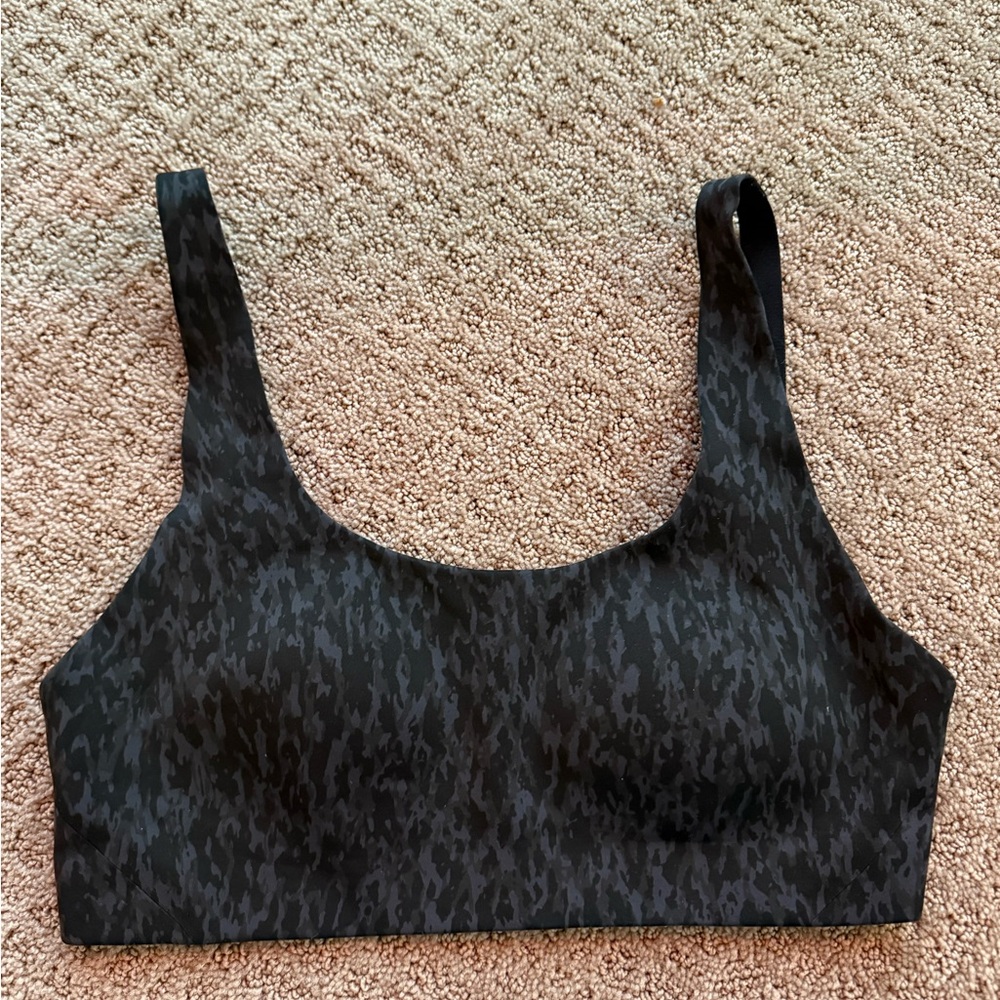 Lululemon Athletica Black Patterned Bra